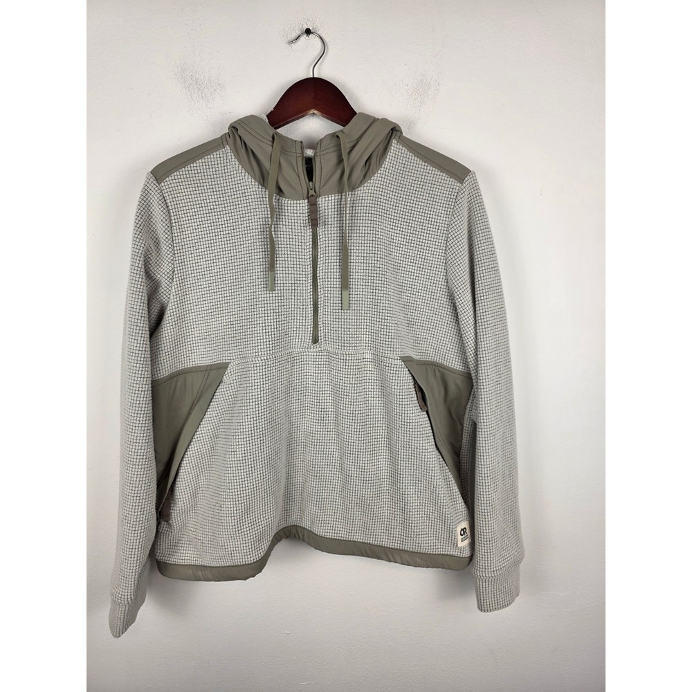 Outdoor Research Womens Trail Mix‎ Pullover Hoodie Gray Green Size Large
